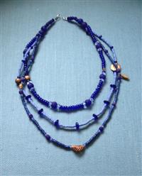 Joana Recycled Glass & Brass Beaded Necklace
